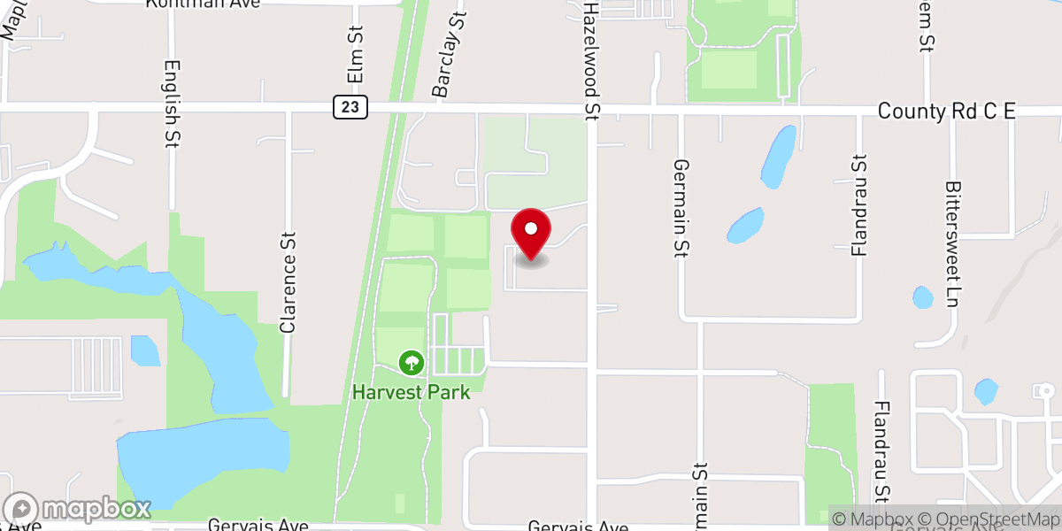 Map showing location of Twin Cities Bible Church