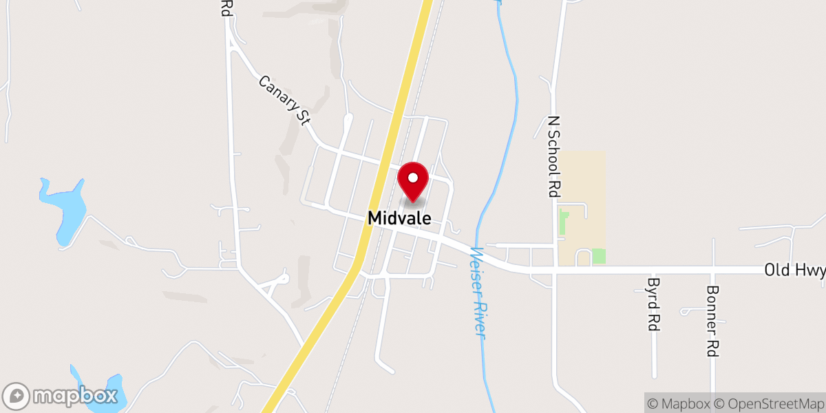 Map showing location of Midvale Swimming Pool