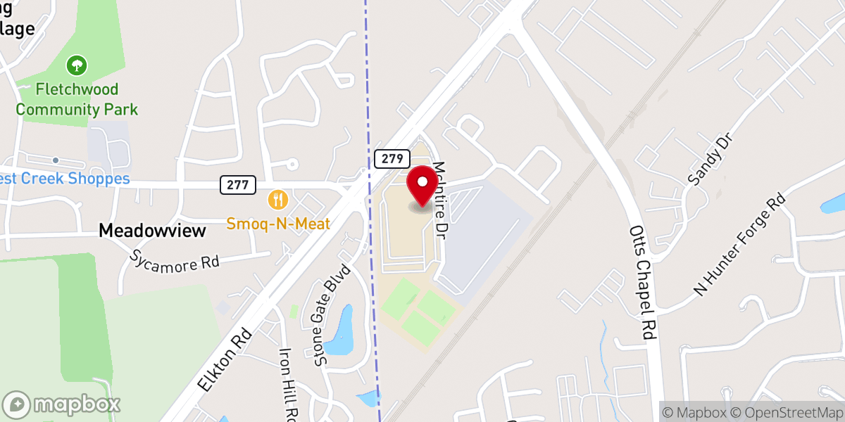 Map showing location of Citylight Vineyard Church