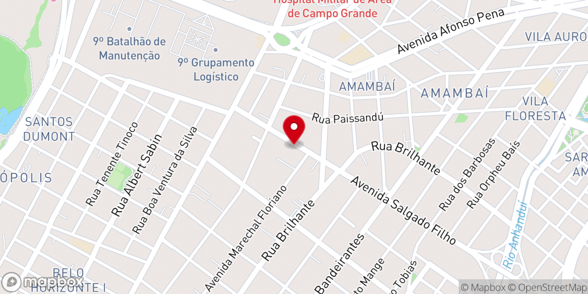 Map showing location of Videira Campo Grande