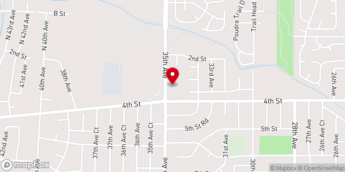 Map showing location of Faith Bible Baptist Church