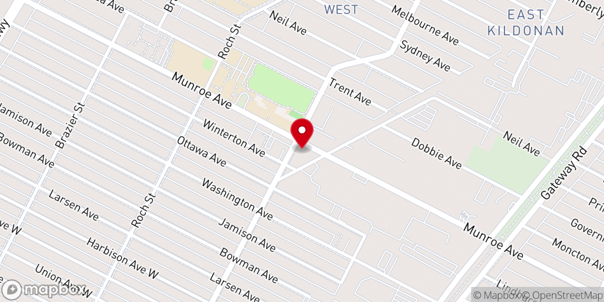 Map showing location of Holy Eucharist Ukrainian Catholic Parish