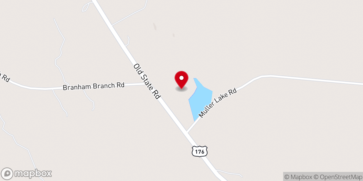 Map showing location of Holly Oak Farms