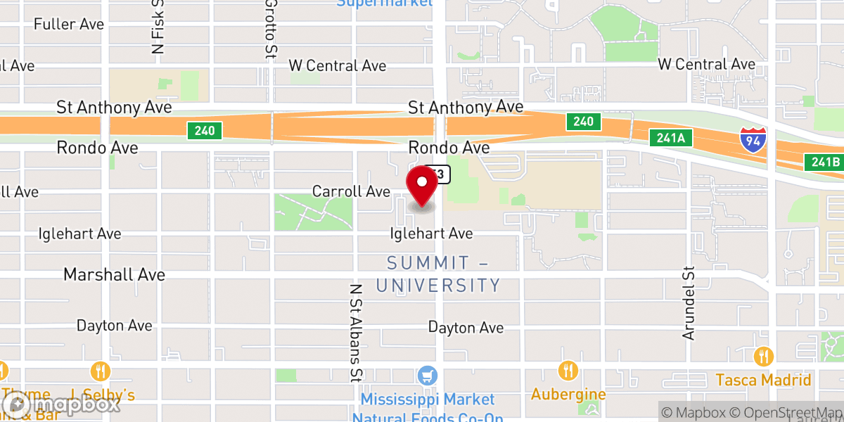 Map showing location of Lutheran Church of the Redeemer (ELCA)
