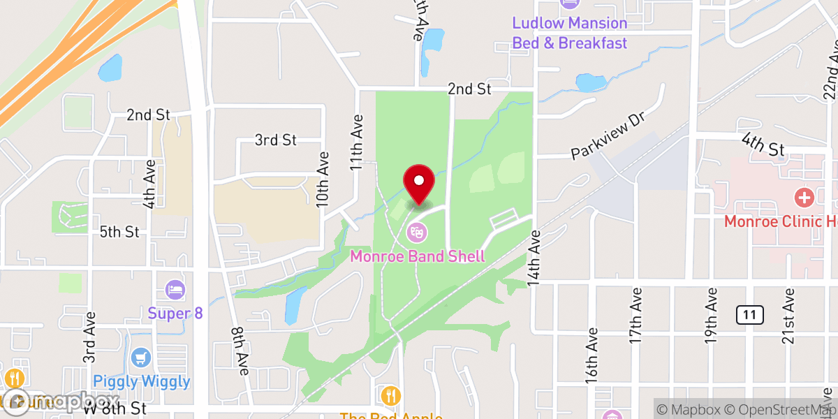 Map showing location of Twining Park