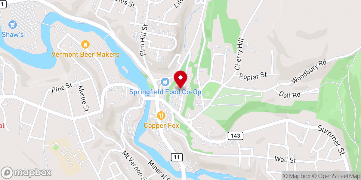 Map showing location of St Marys Parish Center