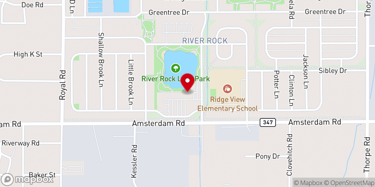 Map showing location of River Rock Nazerene Church