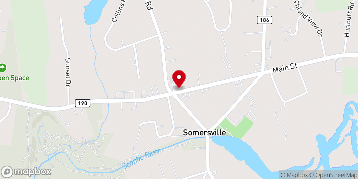 Map showing location of Somersville