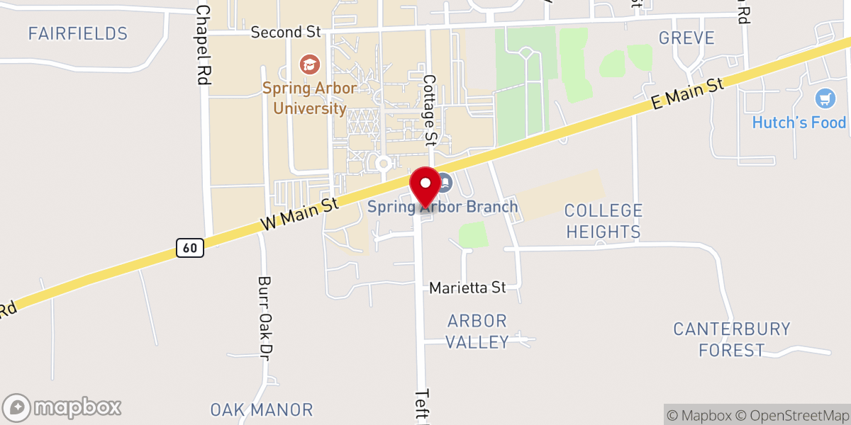 Map showing location of United States Postal Service