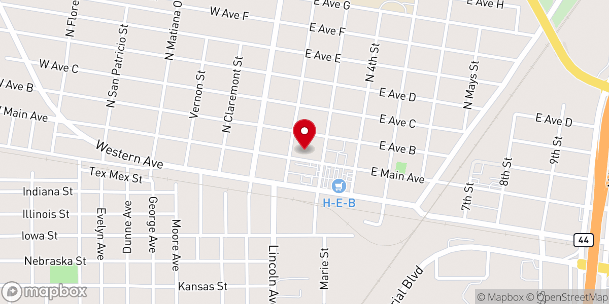 Map showing location of Church of Grace