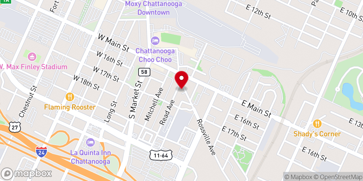 Map showing location of The Historic