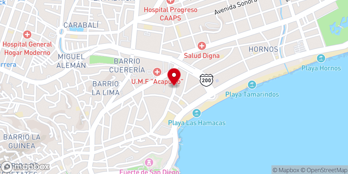 Map showing location of Iglesia Católica Divina Providencia