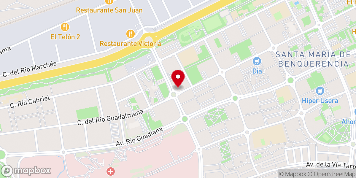 Map showing location of Primera Iglesia Evangélica Bautista de Toledo