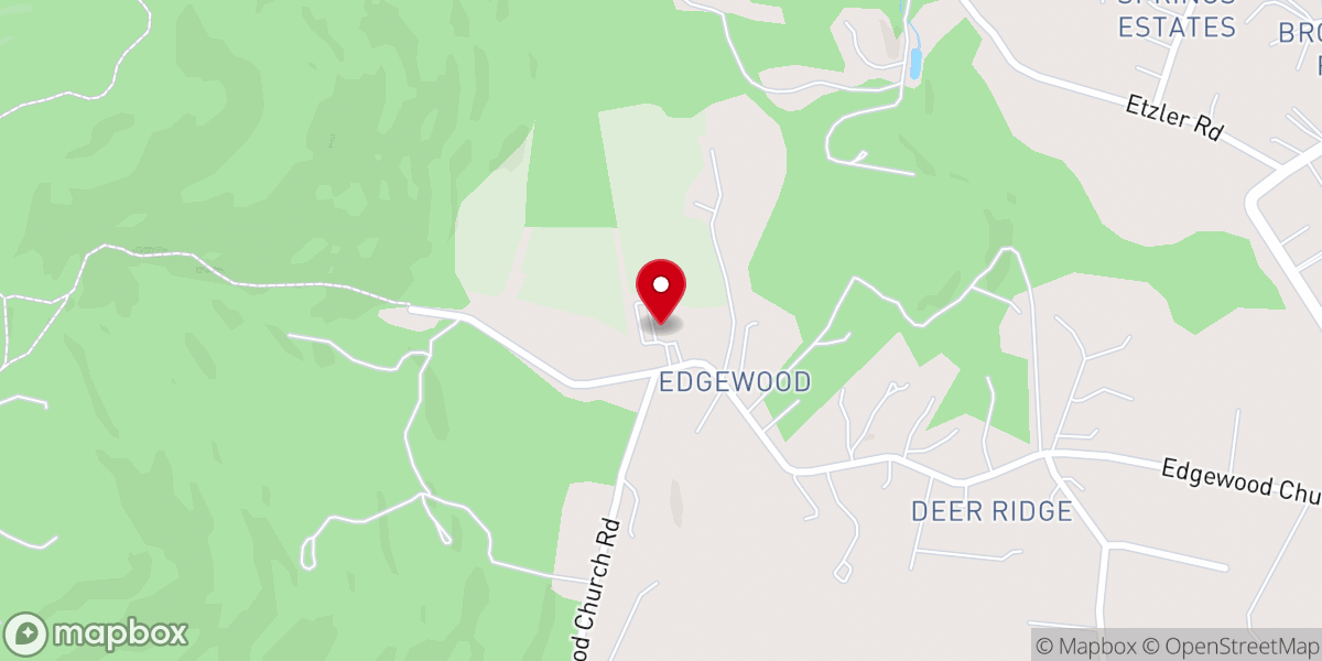 Map showing location of St. Andrew's Anglican Church