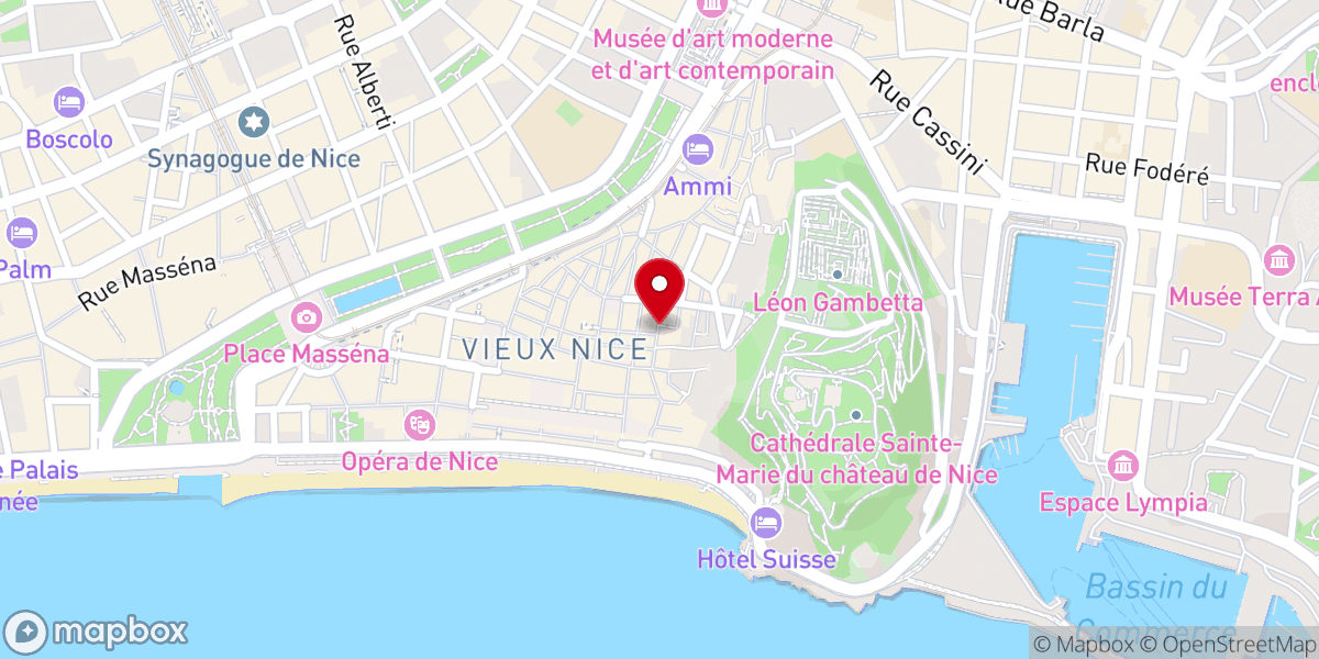 Map showing location of Église Saint-Jacques-le-Majeur de Nice