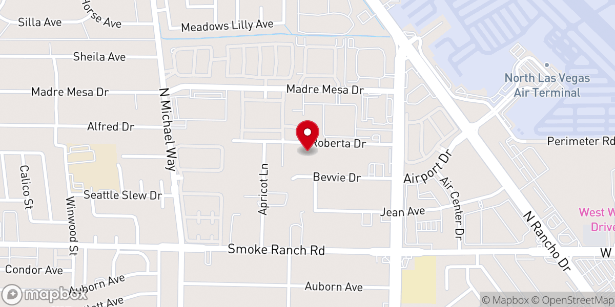 Map showing location of Desert Harvest Mission Church