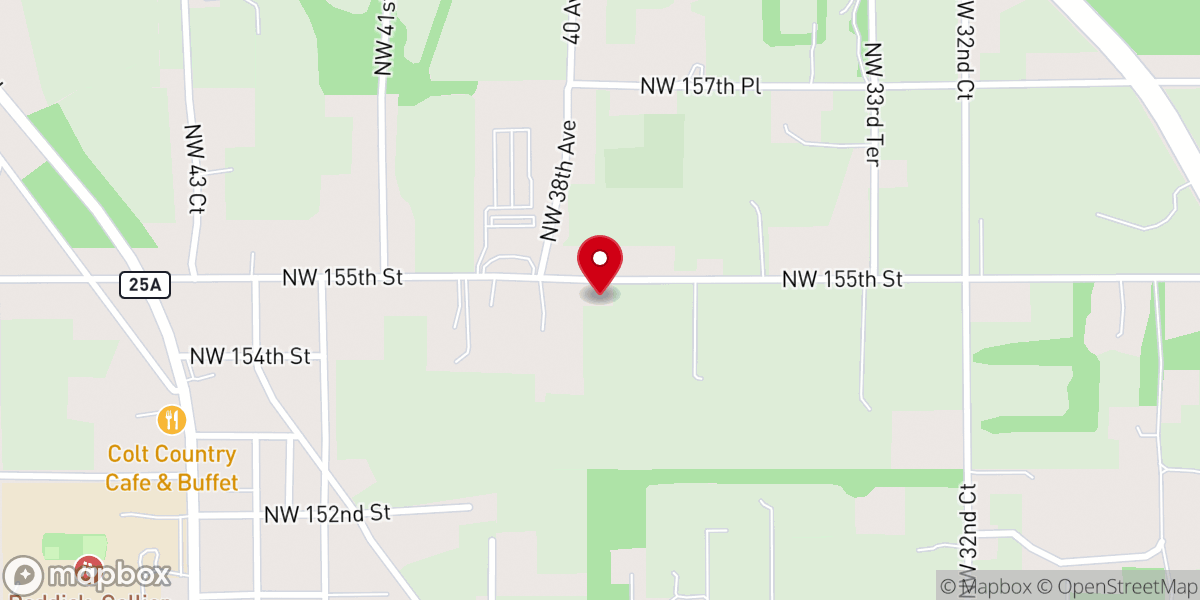 Map showing location of New Day Holiness Church