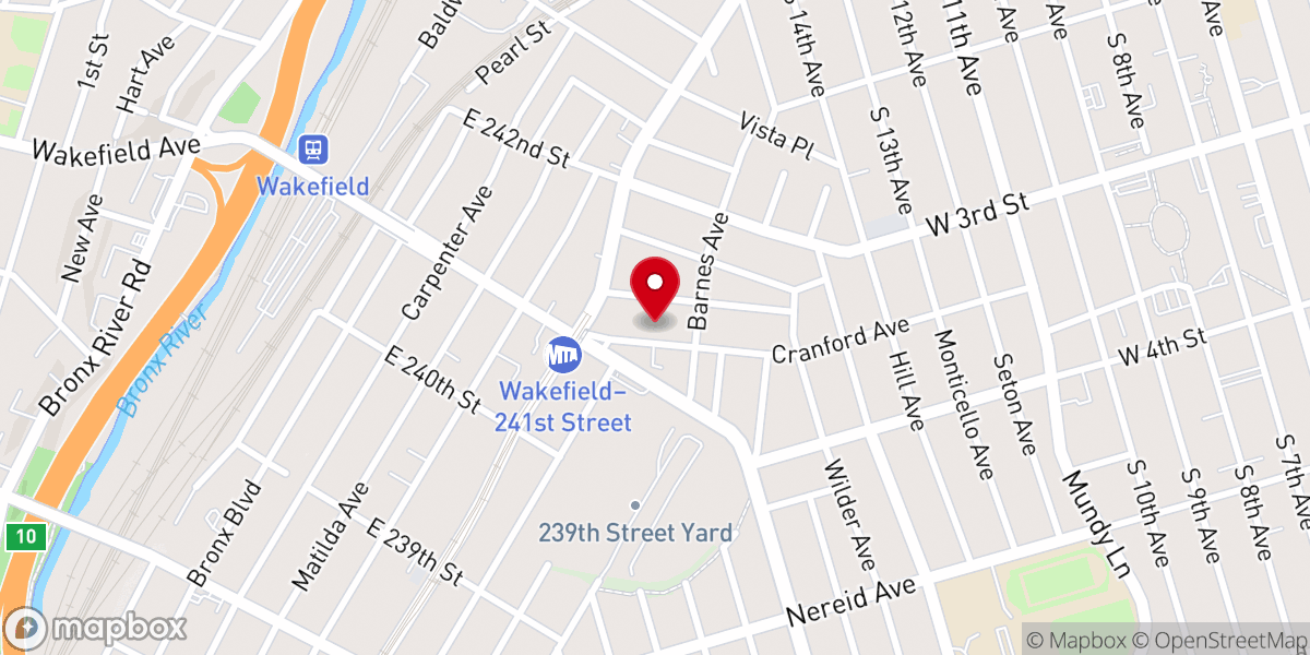 Map showing location of Saint Paul's Slovak Evangelical Lutheran Church
