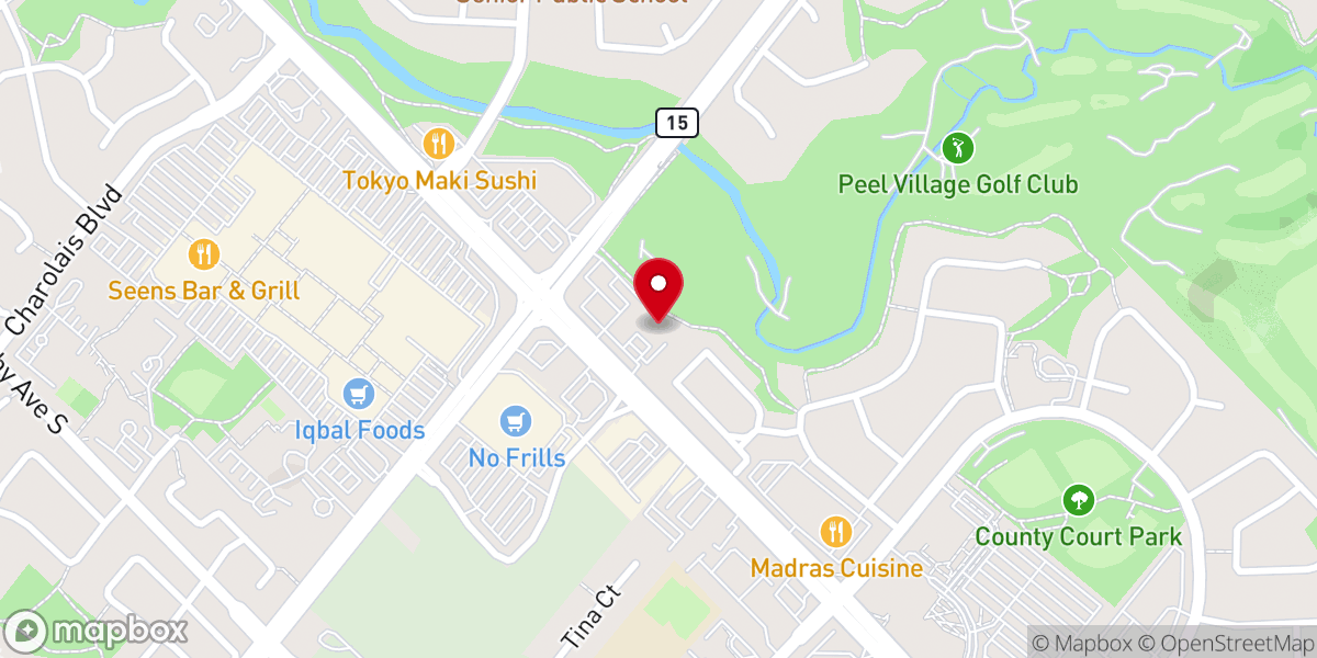 Map showing location of Calvary Baptist Church
