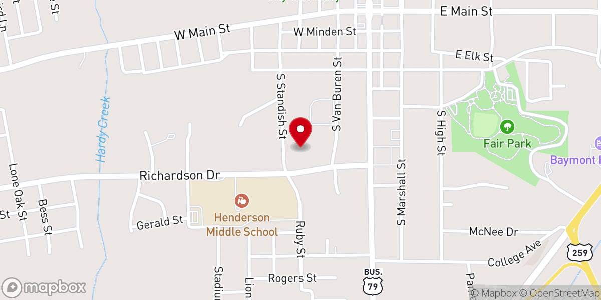 Map showing location of New Life Church