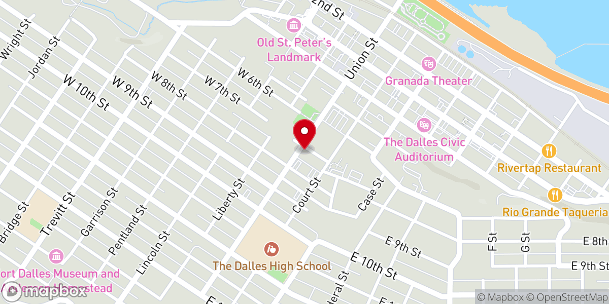 Map showing location of Iglesia El Buen Pastor