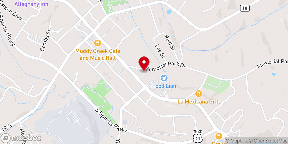Map showing location of Little River Primitive Baptist Church