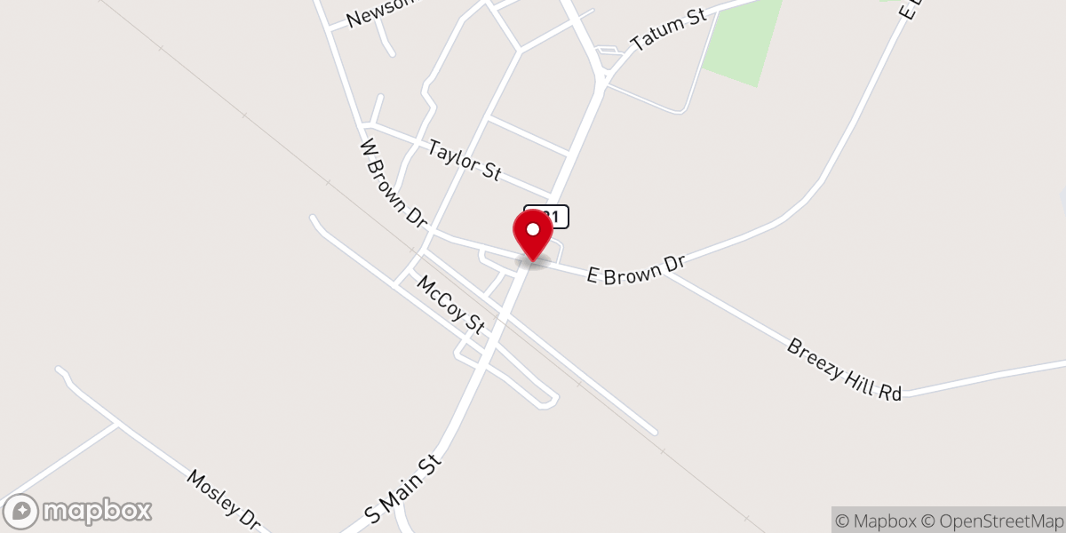 Map showing location of Nealer ame church