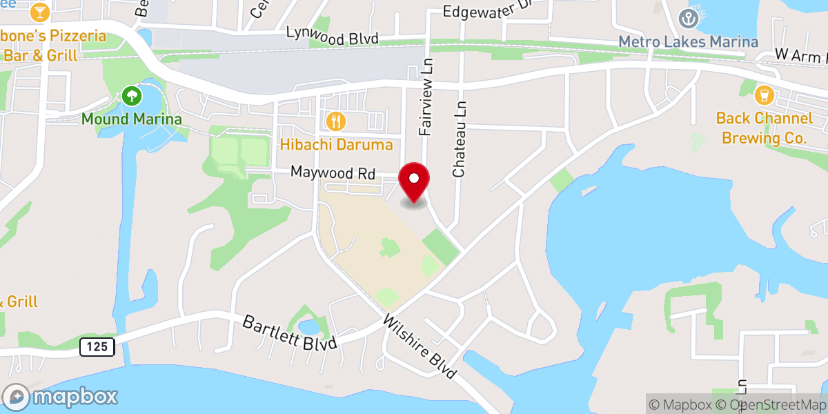 Map showing location of St Johns Lutheran Church