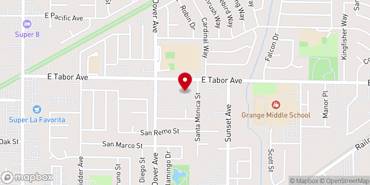 Map showing location of Fairfield City Church - Food Distribution Center