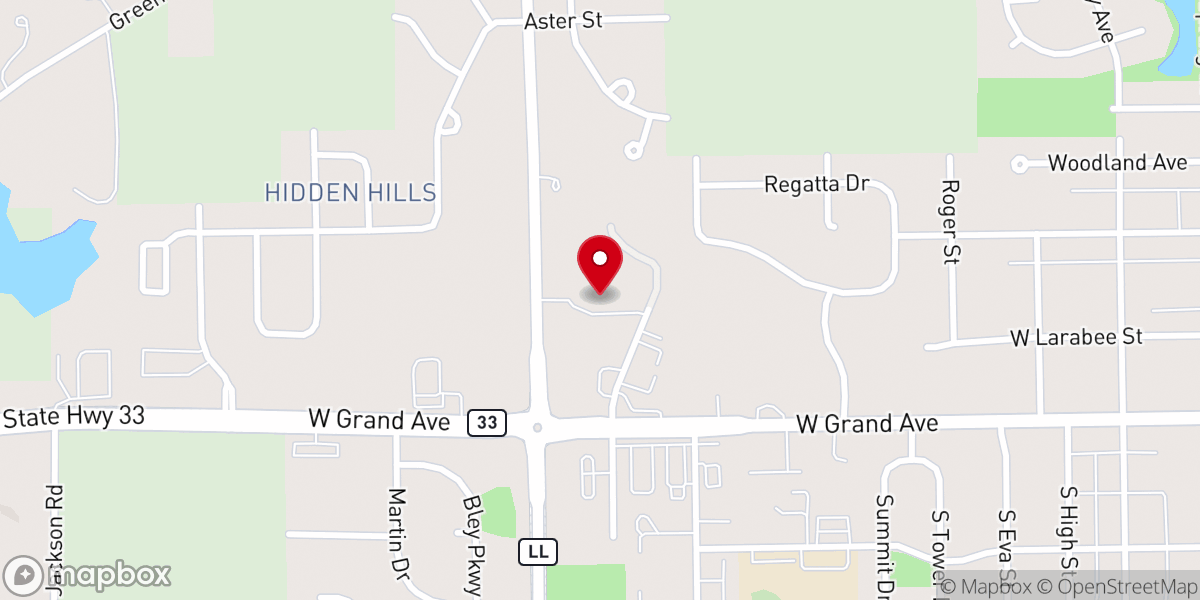 Map showing location of St John's Lutheran Church