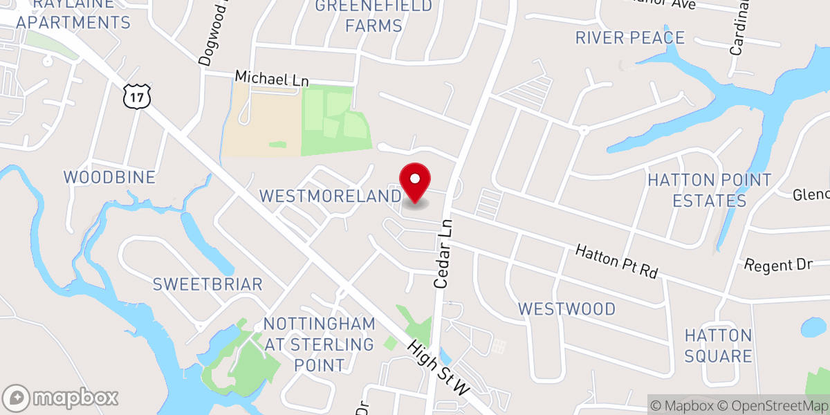 Map showing location of Centenary United Methodist Church