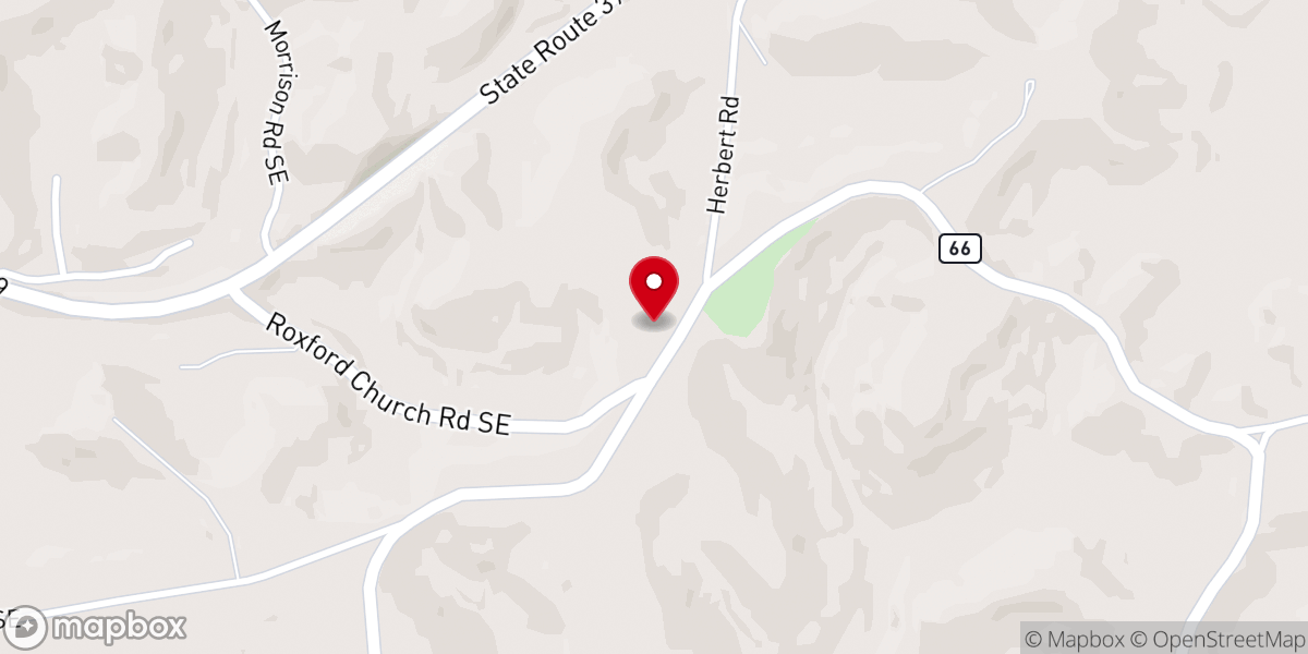 Map showing location of Roxford Church Family Life Center