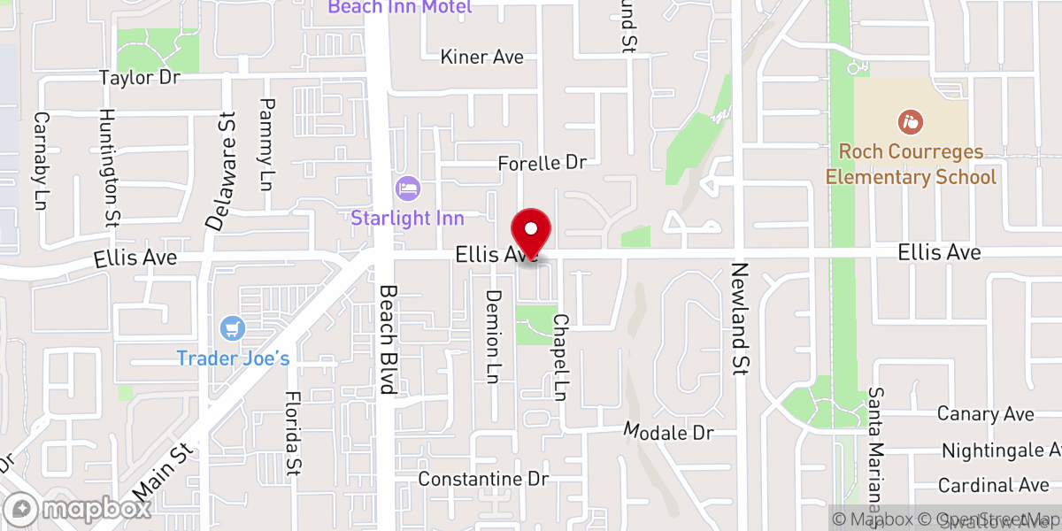 Map showing location of Christ HB, formerly Faith Lutheran Church, LCMS