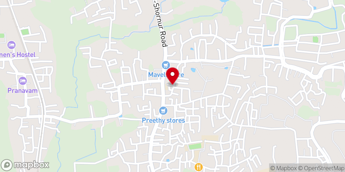 Map showing location of St. Andrew's C.S.I Church