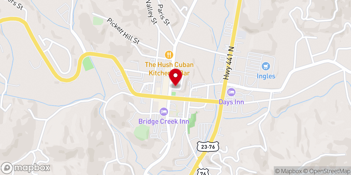 Map showing location of The Clayton Cafe