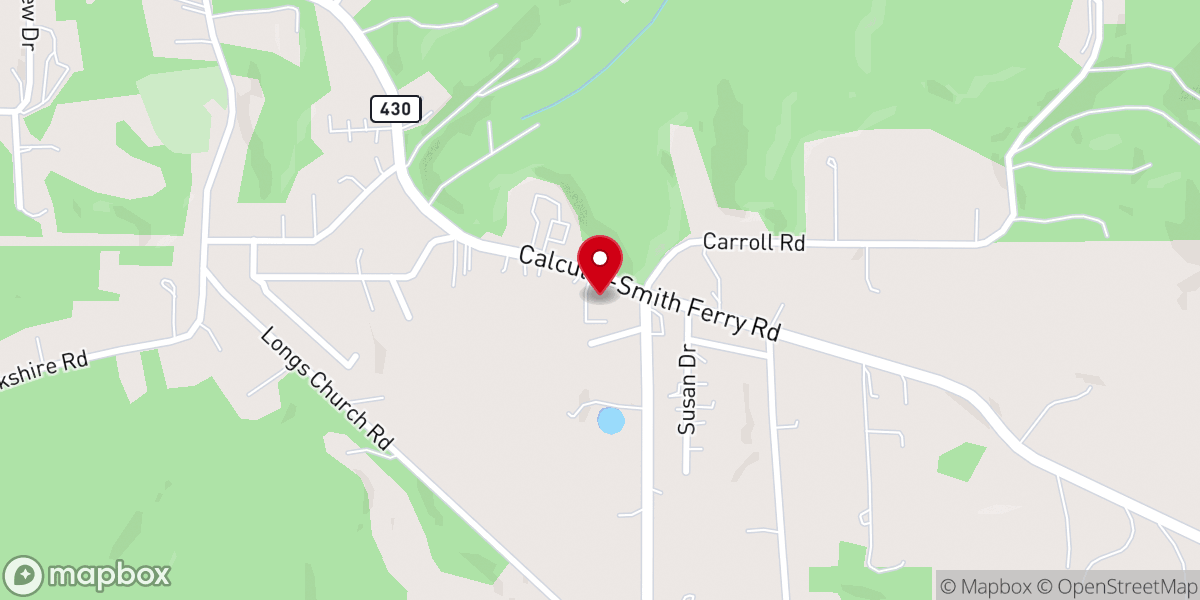 Map showing location of Tri-State Christian Church of Christ