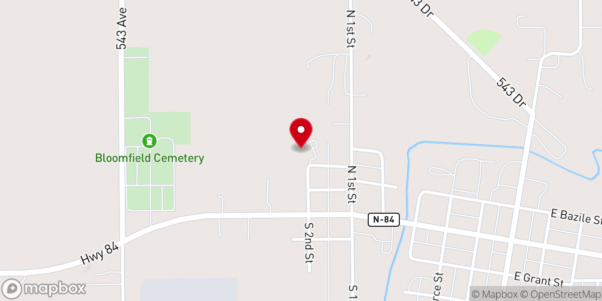 Map showing location of Good Samaritan Society - Bloomfield