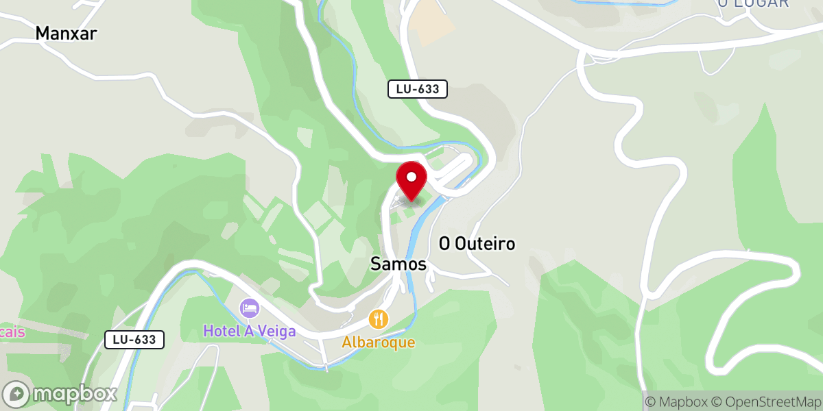Map showing location of Basílica de Santa Gertrudis