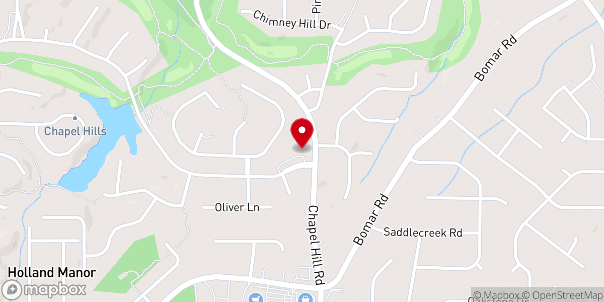 Map showing location of Chapel Hill Academy