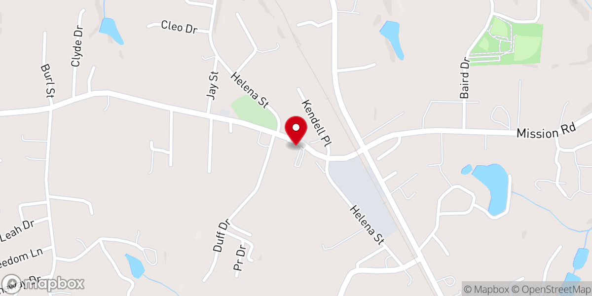 Map showing location of Mount Zion Baptist Church @MZBCNC