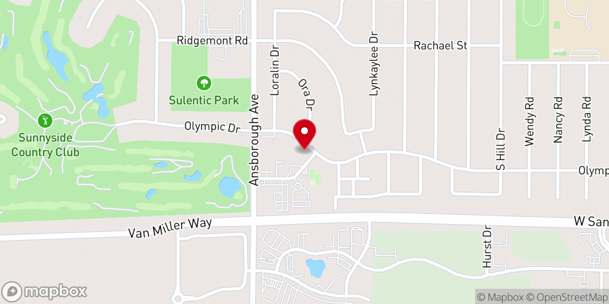 Map showing location of Pilgrim Lutheran Parsonage