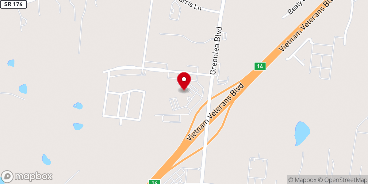 Map showing location of Freedom Church