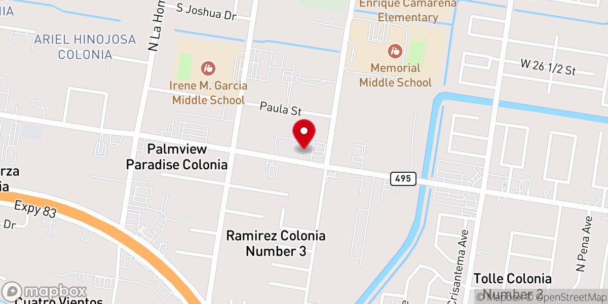 Map showing location of Freedom Life Church