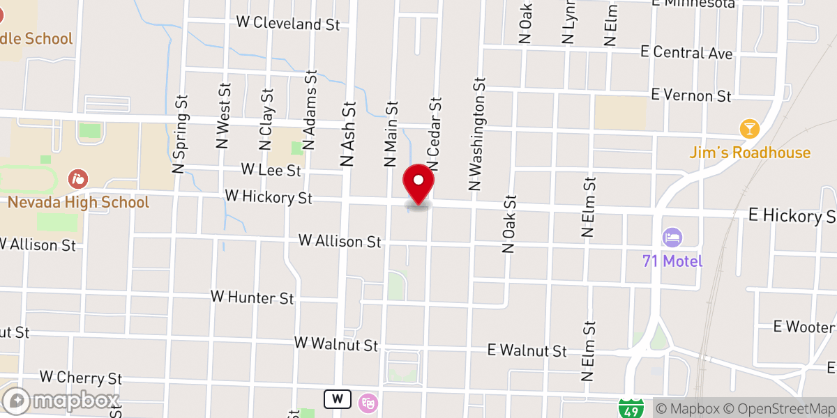 Map showing location of Cornerstone Baptist Church NV