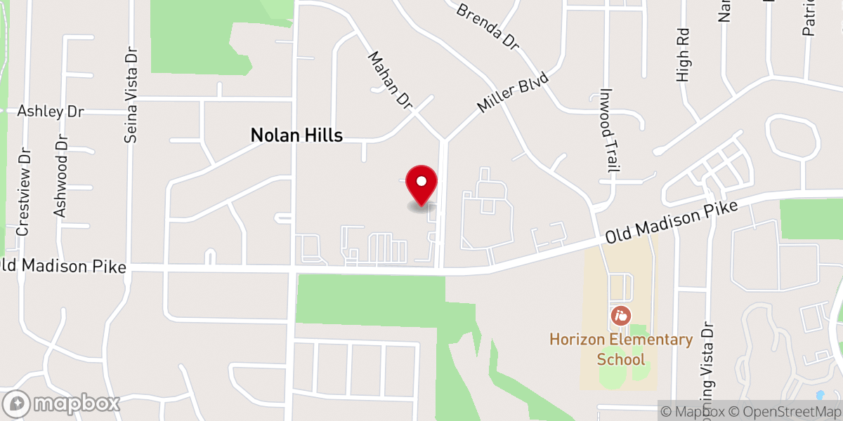 Map showing location of Beacon Hill Worship Center