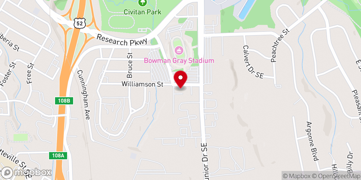 Map showing location of City Lights Ministry