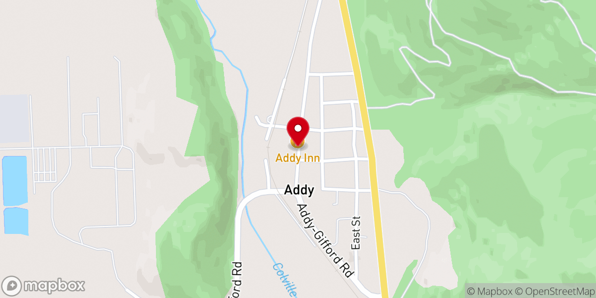 Map showing location of Addy Rescue Mission - Food Distribution Center