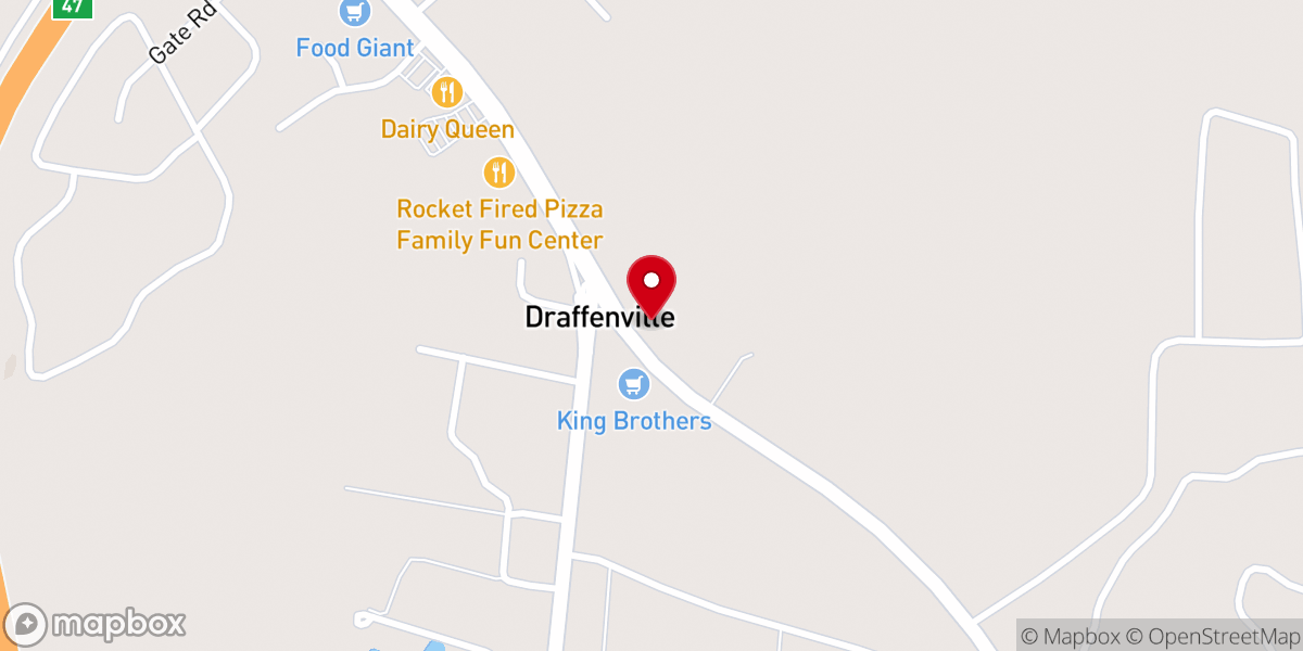 Map showing location of Cowboy Church