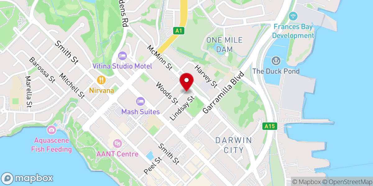 Map showing location of Lutheran