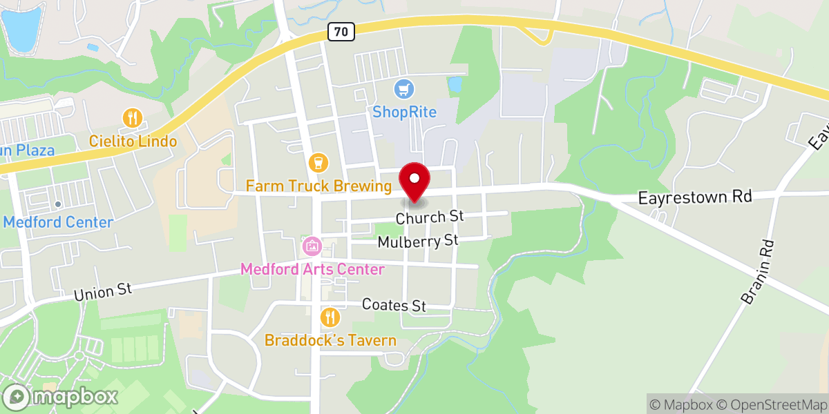 Map showing location of Church Without Borders